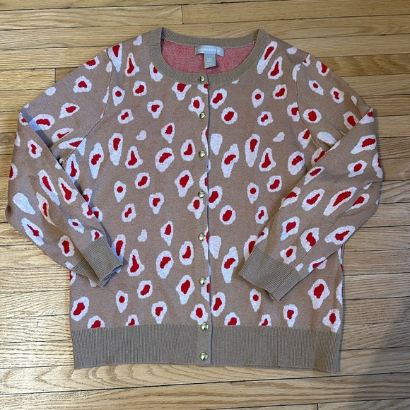 Animal print cardigan. Banana Republic. - Picture 1 of 1